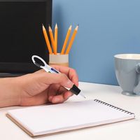 Stylo bille promotionnel 4-en-1 multicolore avec crochet, impression personnalisée du logo de la marque, stylo original pour événements professionnels