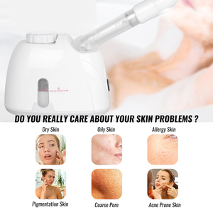 เครื่องอบไอน้ำหน้าไฟฟ้าแบบพกพา สำหรับใช้ในบ้านและนอกบ้าน - ซาวน่าร้อน/เย็น เทคโนโลยีไอออนนาโน ช่วยเพิ่มความชุ่มชื้น ทำความสะอาดล้ำลึก - Product Image 3