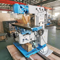 Vertikaler Horizontaler Fräskopf Universalfräsmaschine X6440 Drehtisch Automatischer Vorschub Mittelschwere Ausführung ISO50 Spindelkonus