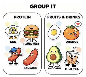Pegatinas personalizadas selladas con vocabulario de alimentos y etiquetas para que los niños aprendan inglés de forma divertida con un libro de pegatinas infantiles. - Product Image 4