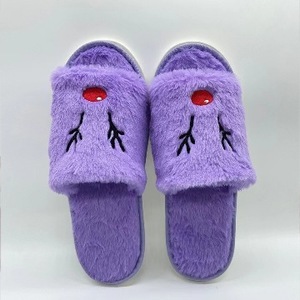 Pantofole in Peluche con Ricamo a Forma <span class=keywords><strong>di</strong></span> Renna Natalizia per Genitori e Figli, Calde Pantofole Invernali con Punta Aperta in Finta Pelliccia per Uomo, Donna e Bambini - Product Image 2
