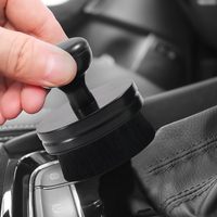 Brosse de nettoyage et de détaillage automobile portable haute densité avec couvercle, multifonctionnelle pour le nettoyage des pneus, des roues et l'intérieur de la voiture
