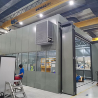 Cabine insonorisée industrielle, chambre d'isolation acoustique pour équipement industriel, laboratoire d'essai de bruit des machines