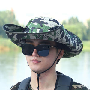 Chapeau de pêcheur camouflage LIER à large bord, respirant, protection UV, chapeau de soleil d'extérieur pour hommes et femmes, pêche, randonnée - Product Image 1