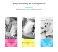 Brosse démêlante manuelle portable en acier inoxydable personnalisable à double tête pour chiens et chats – Outil de toilettage polyvalent
