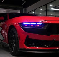 Phares LED RGB Avancés 12V 6000K Colorés pour Mustang S650 2024-2026 avec Boîtier ABS Résistant à la Chaleur et Installation Facile par Branchement Direct