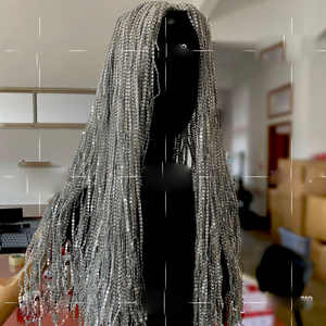 Perruque professionnelle d'équipe de danse, nouveauté, perruque <span class=keywords><strong>gogo</strong></span> show, super flash, couvre-chef de performance - Product Image 1