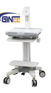 Ginee Medical Chariot mobile réglable de haute qualité avec tiroirs 4 roues pour utilisation en clinique hospitalière - Product Image 5