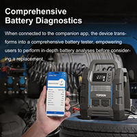 Arrancador de Baterías y Probador de Sistemas 2 en 1 TOPDON V4500 Plus, 4500A, 32000mAh, 120Wh, para Motores de Gasolina/Diésel de hasta 16L