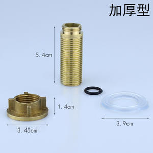 Accessoires de robinet à eau chaude et froide à double bassin avec écrous et vis à pattes droites pour la fixation de robinet de salle de bain - Product Image 4