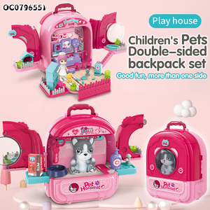 Zaino di alta qualità <span class=keywords><strong>per</strong></span> bambine finta set di giocattoli <span class=keywords><strong>per</strong></span> negozi di animali domestici <span class=keywords><strong>per</strong></span> bambini - Product Image 2