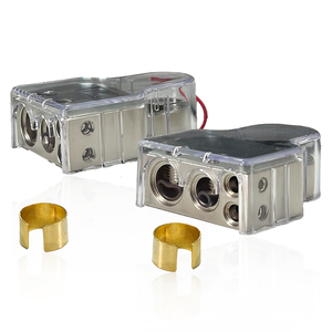 Thiết bị đầu cuối pin hiển thị kỹ thuật số hạng nặng AK-DS02 với miếng đệm không gian và nắp trong suốt-0/4/8/10 AWG vàng chất lượng cao - Product Image 1