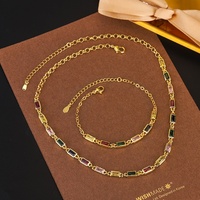 2025 accesorios de moda para mujer, conjunto de joyería de circón, joyería fina de América del Sur, collar de piedras preciosas de Brasil, conjunto de pulsera, joyería