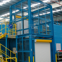 Plateforme élévatrice électrique monorail 2-15m, monte-charge d'usine, élévateur de marchandises pour entrepôt et maison, monte-charge vertical