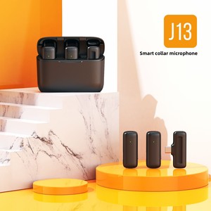 IPhone Android Mini için kablosuz yaka mikrofonu ile 2.4G ultra-düşük gecikme Video kayıt Vlog Podcast canlı akışı - Product Image 6