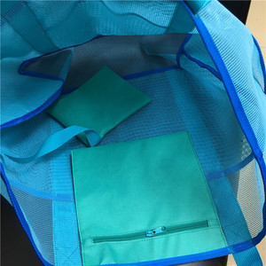Custom Family Travel Holiday Extra <strong>Large</strong> Capacity PVC Mesh Women Storage <strong>Beach</strong> Tote <strong>Bag</strong> with Interior Zipper Pocket - Product Image 5