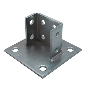 Hot Dip Galvanized 82 3-1/4" Double Splicing Connection Base Unistrut Fittings Unistrut Accessory Strut Post Base