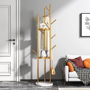 Porte-manteau moderne minimaliste en métal, design branche d'arbre, sur pied, pour entrée, organisateur de vêtements multifonctionnel, support à sacs standard - Product Image 2