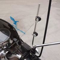 Pare-brise universel d'hiver épaissi en PC de haute qualité avec bord transparent pour trottinette électrique et moto