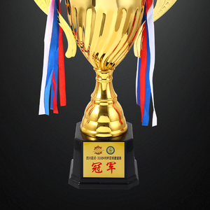 Molde de fábrica OEM Big Soccer Trophy Cup para deporte y juego Creative Modern Trophy Cup con piezas personalizadas Trofeos de fútbol personales - Product Image 6