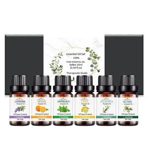 100% puro Natural orgánico naranja árbol de té menta eucalipto aceite esencial juego de regalo señora cuerpo masaje fragancia vela difusor - Product Image 4