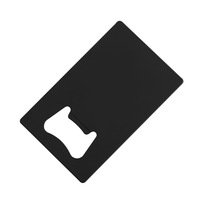 Ouvre-bouteille en acier inoxydable personnalisé avec logo, taille carte de visite, pour bière, cadeau promotionnel