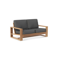 Canapé Morand en teck de style nordique, mobilier de loisirs extérieur personnalisé, résistant à l'eau, aux UV et à la corrosion, pour patios et jardins