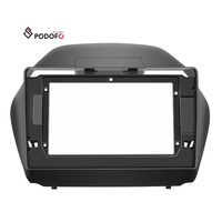 Podofo EU/US/RU/UK 2 Din Autoradio Fascia 10,1 Pouces pour Hyundai IX35 2010-2015 Kit de Montage de Panneau de Tableau de Bord Stéréo Auto