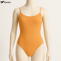 Maillot de Danza para Mujeres y Niñas |   Maillot de Ballet de Terciopelo para Danza, para Actuaciones y Clases |   Diseño Elegante de Corte Alto