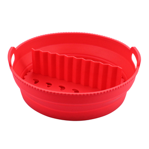 Tappetino Pieghevole <span class=keywords><strong>in</strong></span> Silicone per Friggitrice ad Aria, <span class=keywords><strong>Teglia</strong></span> da Forno, Tappetino Rotondo Antiaderente per Alimenti, Resistente al Calore - Product Image 1