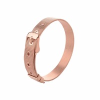 Correa de reloj de 8/10/12/16mm de ancho, pulsera creativa ajustable de acero inoxidable para hombres y mujeres, longitud de 21cm, disponible en cuatro colores
