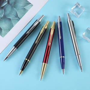 Stylo bille métallique noir 0,5 mm pour signature, promotion, cadeau, vente en gros, hôtels, logo personnalisé - Product Image 2