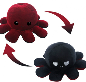 Venta caliente personalizado lindo relleno doble cara Flip Reversible felpa almohada <span class=keywords><strong>pulpo</strong></span> muñecas Reversible peluche Animal juguete - Product Image 5