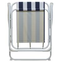 Haute qualité printemps pliant extérieur jardin en acier s'effondrant brésil chaise légère en métal Camping chaise de plage avec accoudoir