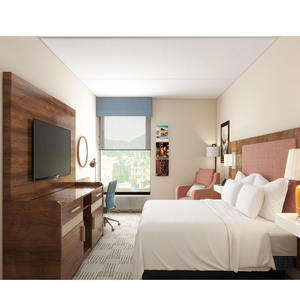 أطقم غرف نوم فندقية معدنية فاخرة وعصرية للفنادق من فئة 3-5 نجوم - مصنع أثاث متين لمشروع هوليداي إن - Product Image 4