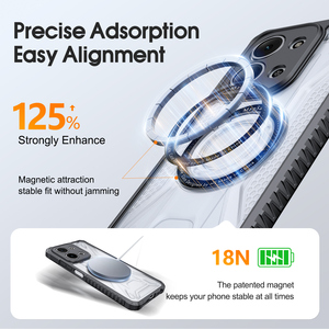 Funda Magnética Inalámbrica con Protección 360° Antihuellas y Antigolpes de PC+TPU Transparente para Redmi 15C 5G 15 14C 14 13 12 - Product Image 4