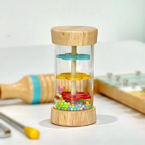 Ensemble d'instruments de percussion en bois en gros avec xylophone, tambourin, piccolo, flûte et tube sonore pour l'éducation musicale et le jeu des enfants - Product Image 3