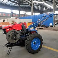 Tracteur agricole multifonctionnel 2RM à moteur diesel 12 CV avec siège, motoculteur rotatif et cultivateur, mini-tracteur haute performance