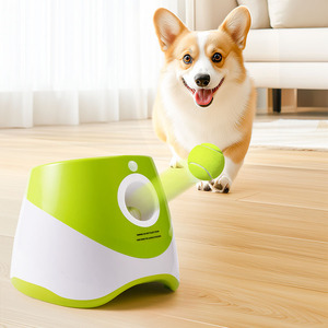 Toptan yeni otomatik Pet interaktif oyuncak-sürdürülebilir köpek topu atma makinesi, tenis topu başlatıcısı yürüyüş için - Product Image 1