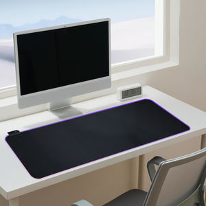 Alfombrilla de Ratón LED Negra Suave Antideslizante al por Mayor, Alfombrilla de Juego RGB Extragrande de 800*300*3mm para Teclado y Ratón - Product Image 6