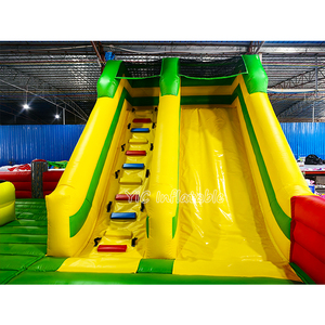 บ้านลมเป่าลมธีมวงร็อคเชิงพาณิชย์พร้อมสไลเดอร์ขนาดใหญ่ สนามกีฬาข้ามสิ่งกีดขวาง สนามเด็กเล่นสำหรับงานรื่นเริง - Product Image 5