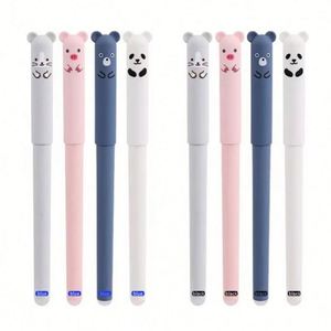 Bolígrafos de Gel Personalizables de 0.5 mm de Ancho, Duraderos, de Silicona y Plástico, Borrables, con Diseño de Animales, Tinta Negra, Esenciales para el Regreso a Clases - Product Image 1