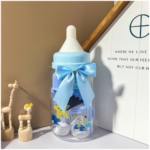 2024 vente chaude grande bouteille baril ensembles nouveau-né bébé alimentation produits sucette mamelon brosse bouteille cadeau boîte ensembles pour bébé - Product Image 2