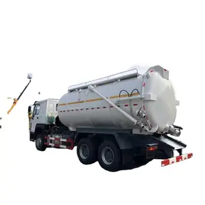 HOWO Hochdruck-Schlamm Sand 12CBM industrielle trockene und nasse Vakuum-Tankwagen