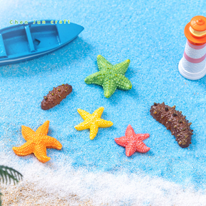 Decoración de Acuario de Resina con Forma de Pepino de Mar, Adorno Artificial Multicolor de Estrella de Mar para Acuarios, Terrarios y Decoración DIY - Product Image 2