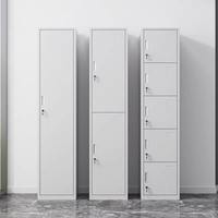 Casiers écologiques pour étudiants vestiaires armoire de rangement pour vêtements armoire de rangement pour employés armoire en acier avec miroir