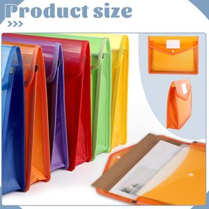 Carpeta de Archivos de Plástico Moderna y Lujosa con Botón, Ranuras <span class=keywords><strong>para</strong></span> Tarjetas, Tamaño A4, Color Personalizable <span class=keywords><strong>para</strong></span> la Escuela, Oficina y Hogar - Product Image 5
