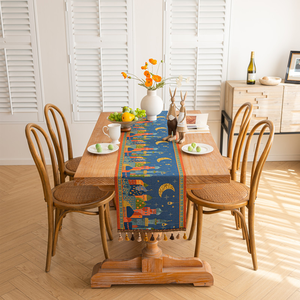 Nappes imprimées Ramadan Kareem <span class=keywords><strong>EID</strong></span> <span class=keywords><strong>Mubarak</strong></span>, <span class=keywords><strong>chemin</strong></span> <span class=keywords><strong>de</strong></span> <span class=keywords><strong>table</strong></span> en polyester <span class=keywords><strong>EID</strong></span> <span class=keywords><strong>Mubarak</strong></span>, tailles personnalisables pour décorations <span class=keywords><strong>de</strong></span> la maison - Product Image 5