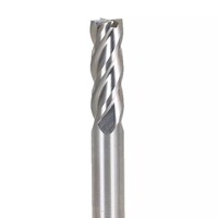 Fraise à queue haute performance 3 mm HSS 4F avec revêtement noir pour le travail des métaux