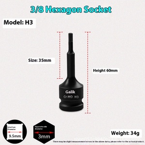 H4-H22mm 1/2 Drive Torx Impact <b>Set</b> Customizable OEM Square Screwdriver Bit for <b>Ratchet</b>/Electric/<b>Wrench</b> Maintenance Hex <b>Wrenches</b> - Product Image 6